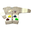 Sweterek chłopięcy  AUTKA - GOGOBici   Rozmiary od 80 do 110